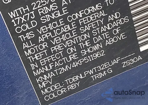 2019 Nissan Rogue S z USA, uszkodzony, nr VIN KNMAT2MV4KP511962